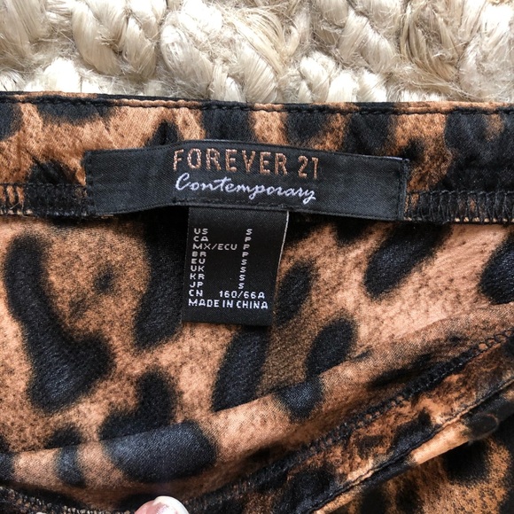 Cheetah Column Midi Skirt - Picture 2 of 3